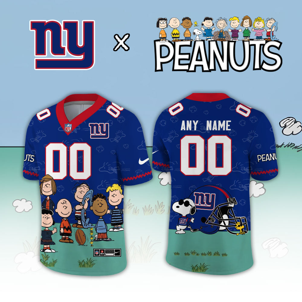 Limited Edition New York Giants x Peanuts Snoopy 2026 Football Jersey