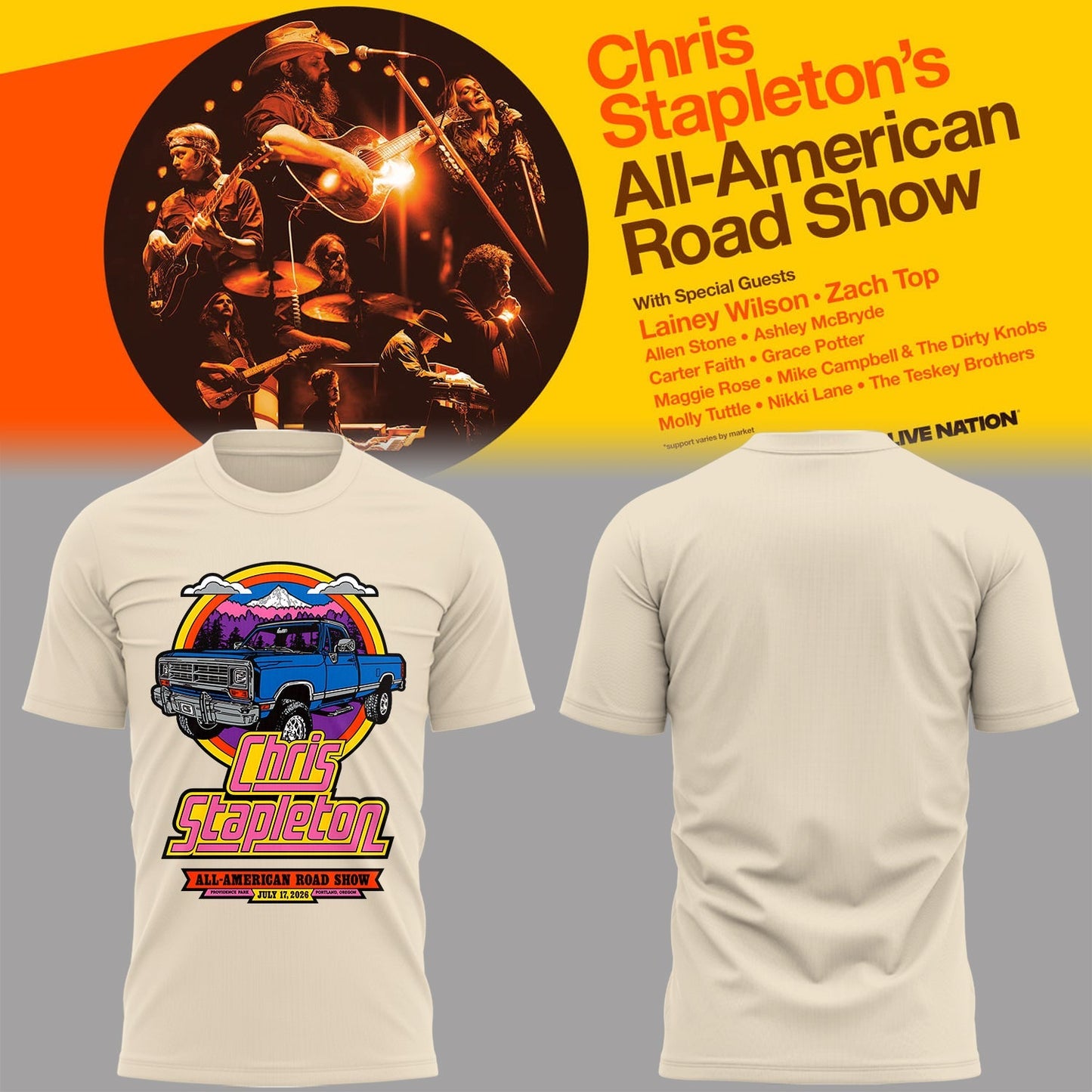 Limited Edition "All-American Road Show" in Shakopee,MN Tshirt | JW10