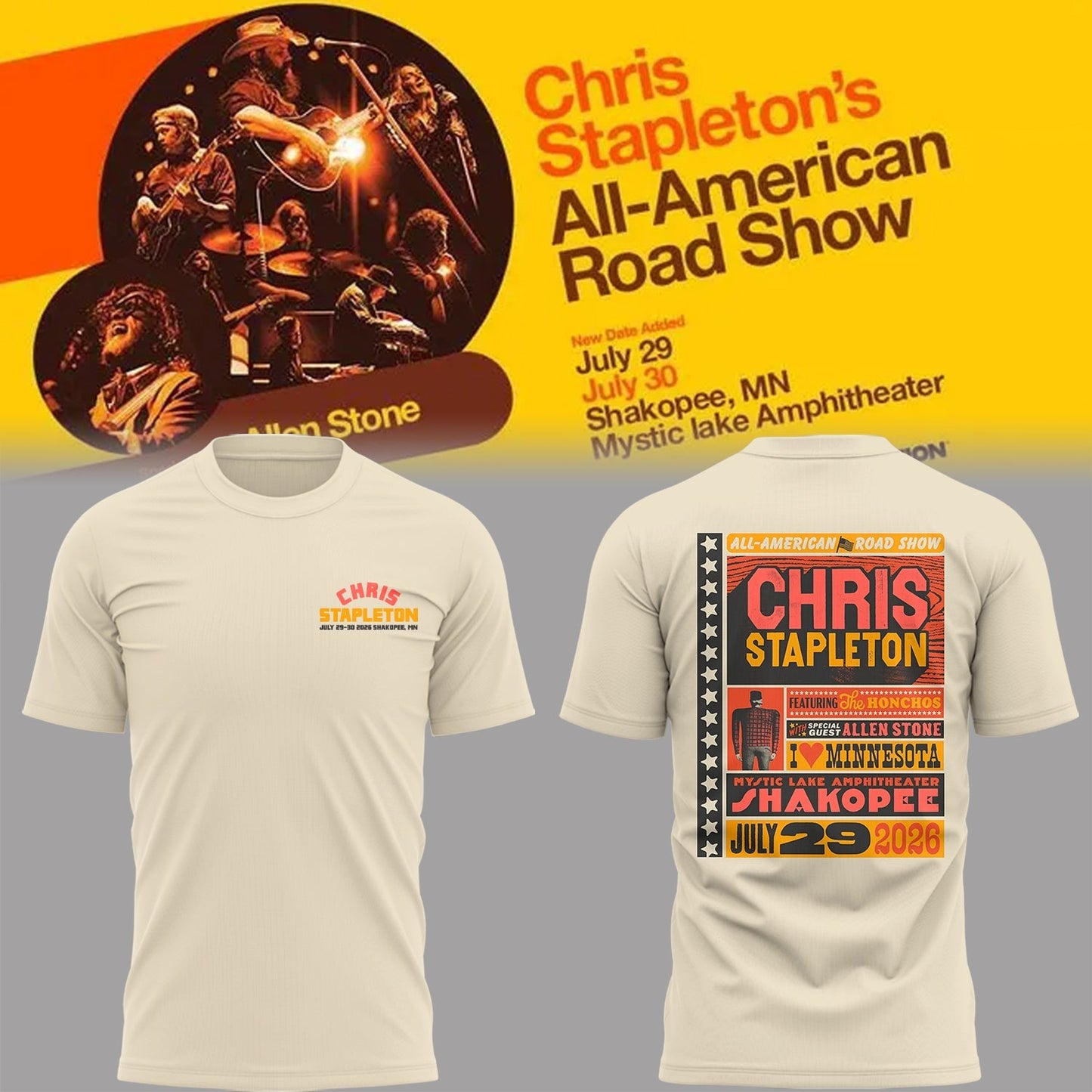 Limited Edition "All-American Road Show" in Shakopee,MN Tshirt | RC56