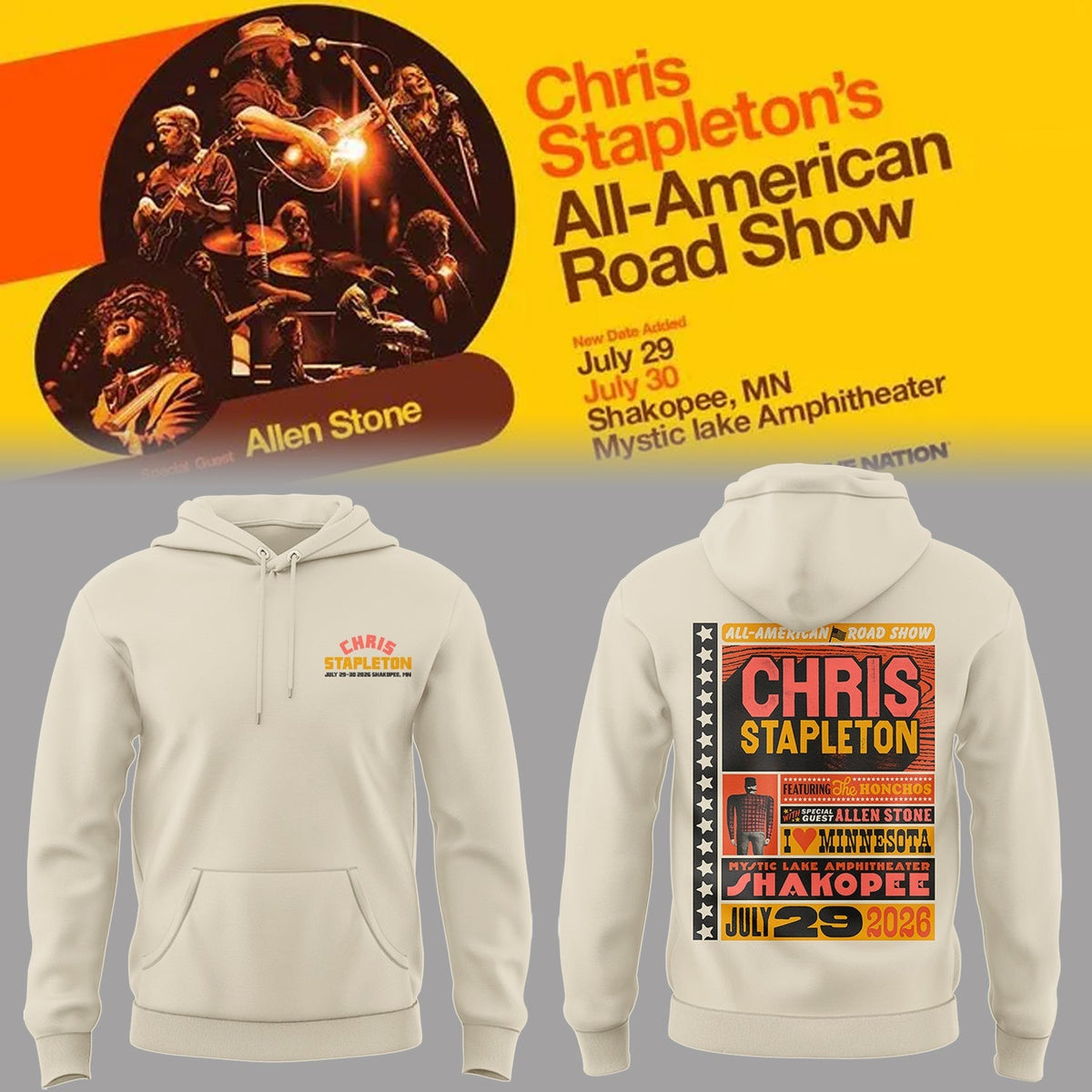 Limited Edition "All-American Road Show" in Shakopee,MN Hoodie | GO31