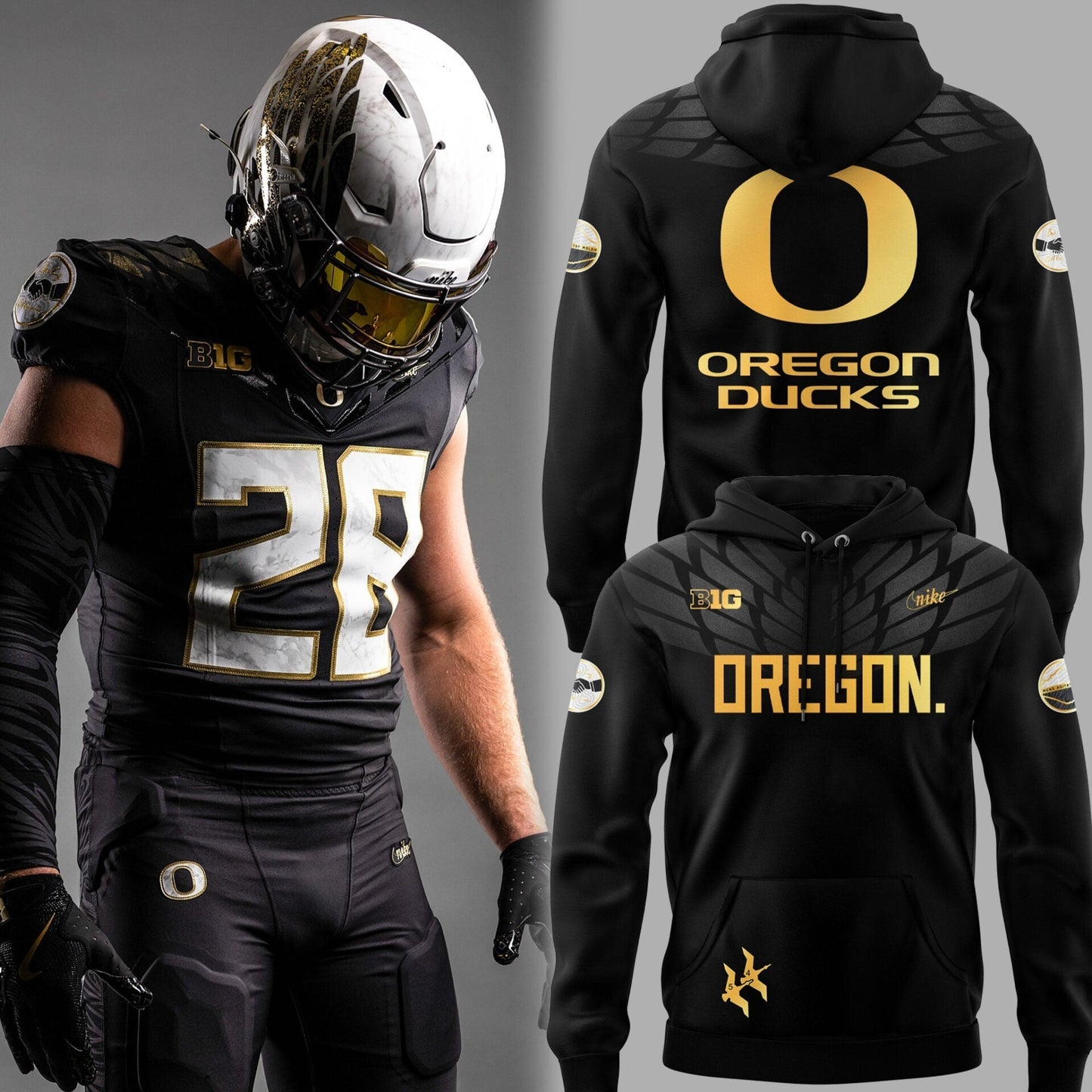 Limited Edition Ducks FB A Tribute to Phil and Bill "ShoeDuck" Black Hoodie | PL22