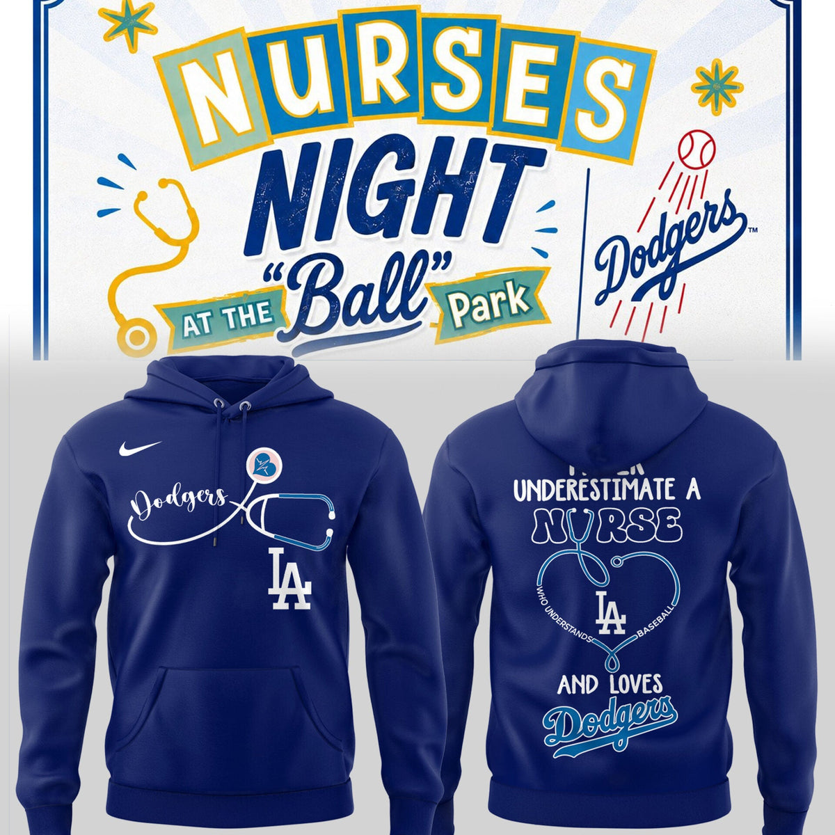 Los Angeles Dodgers Nurse Night Hoodie