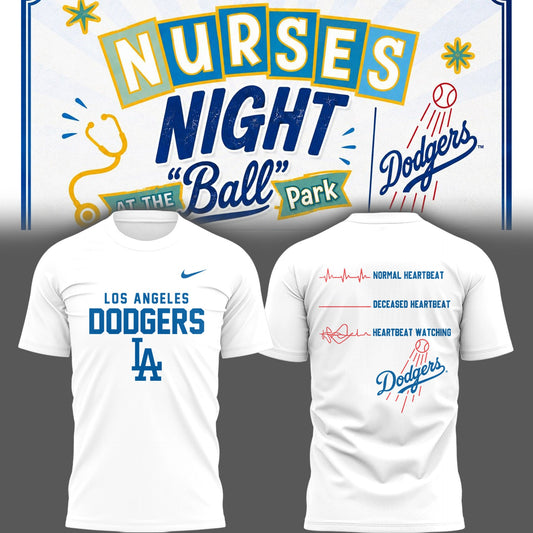 Los Angeles Dodgers Nurse Night Tshirt 1