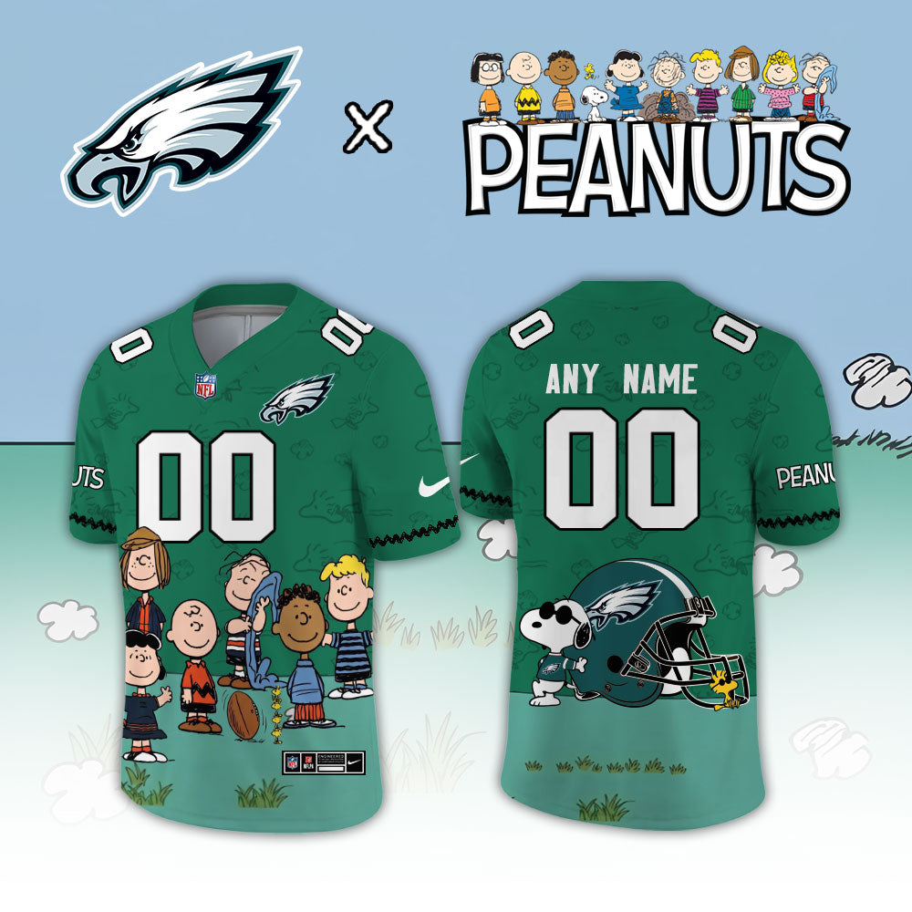Limited Edition Philadelphia Eagles x Peanuts Snoopy 2026 Football Jersey
