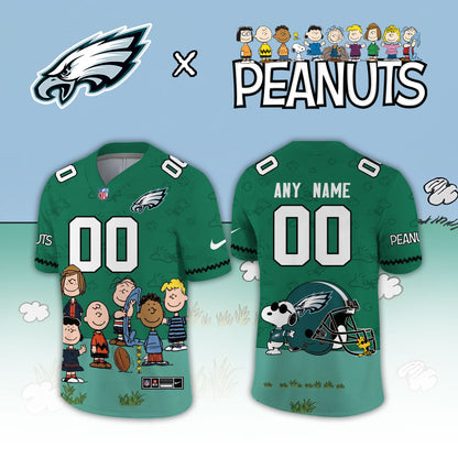 Limited Edition Philadelphia Eagles x Peanuts Snoopy 2026 Football Jersey