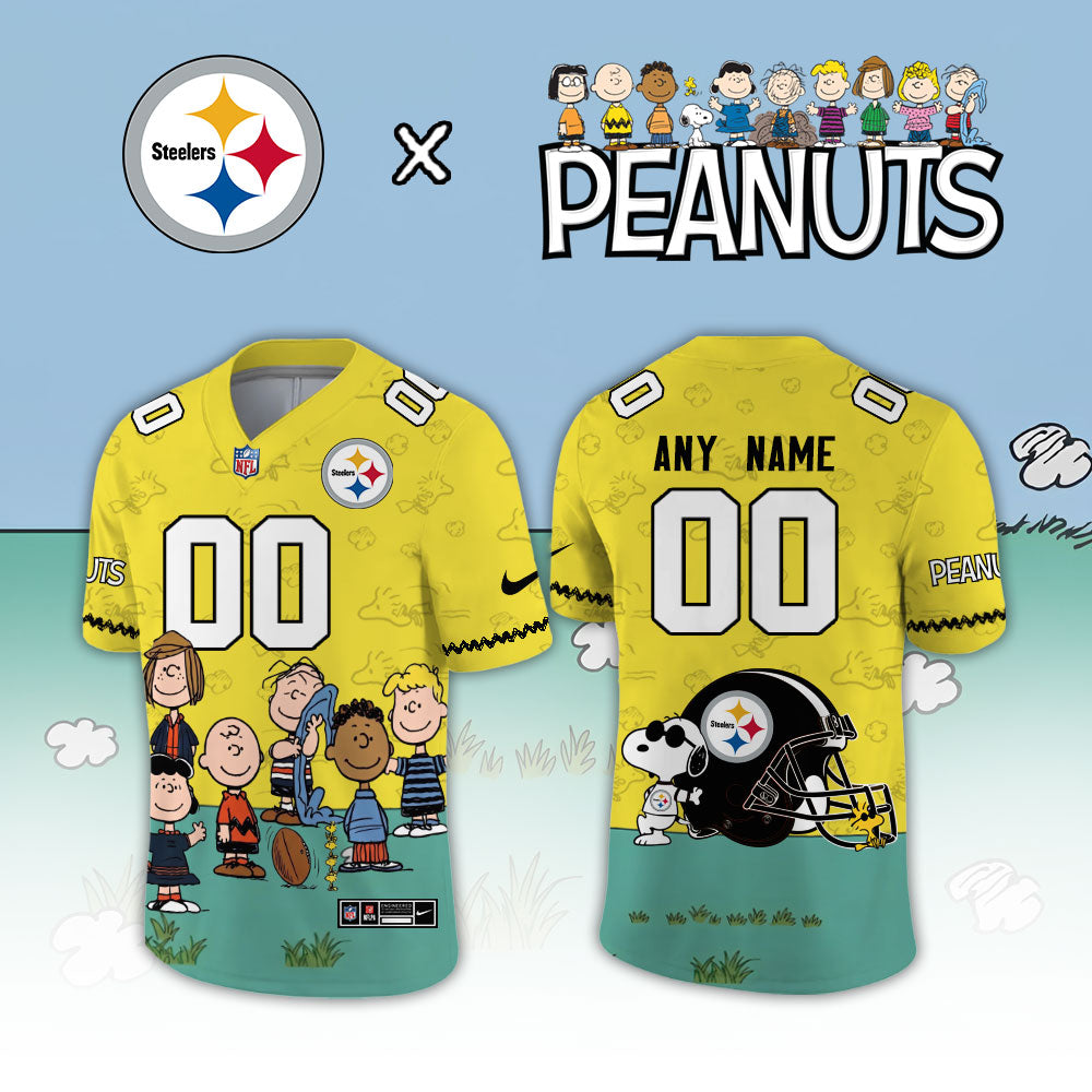 Limited Edition Pittsburgh Steelers x Peanuts Snoopy 2026 Football Jersey