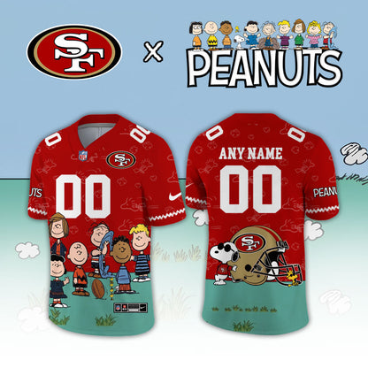 Limited Edition San Francisco 49ers x Peanuts Snoopy 2026 Football Jersey