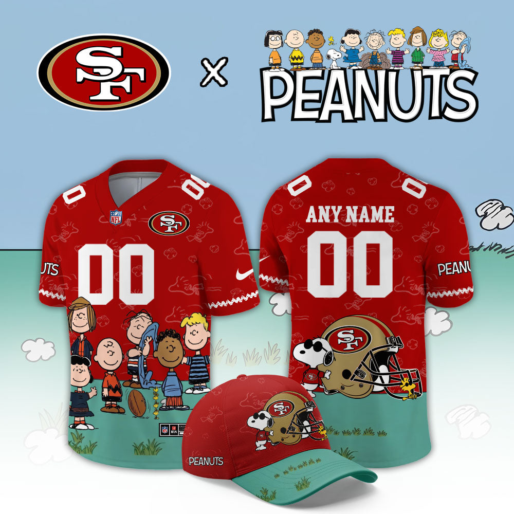 Limited Edition San Francisco 49ers x Peanuts Snoopy 2026 Football Jersey