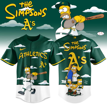 Oakland Athletics x The Simpsons 2026 Limited Edition Jersey