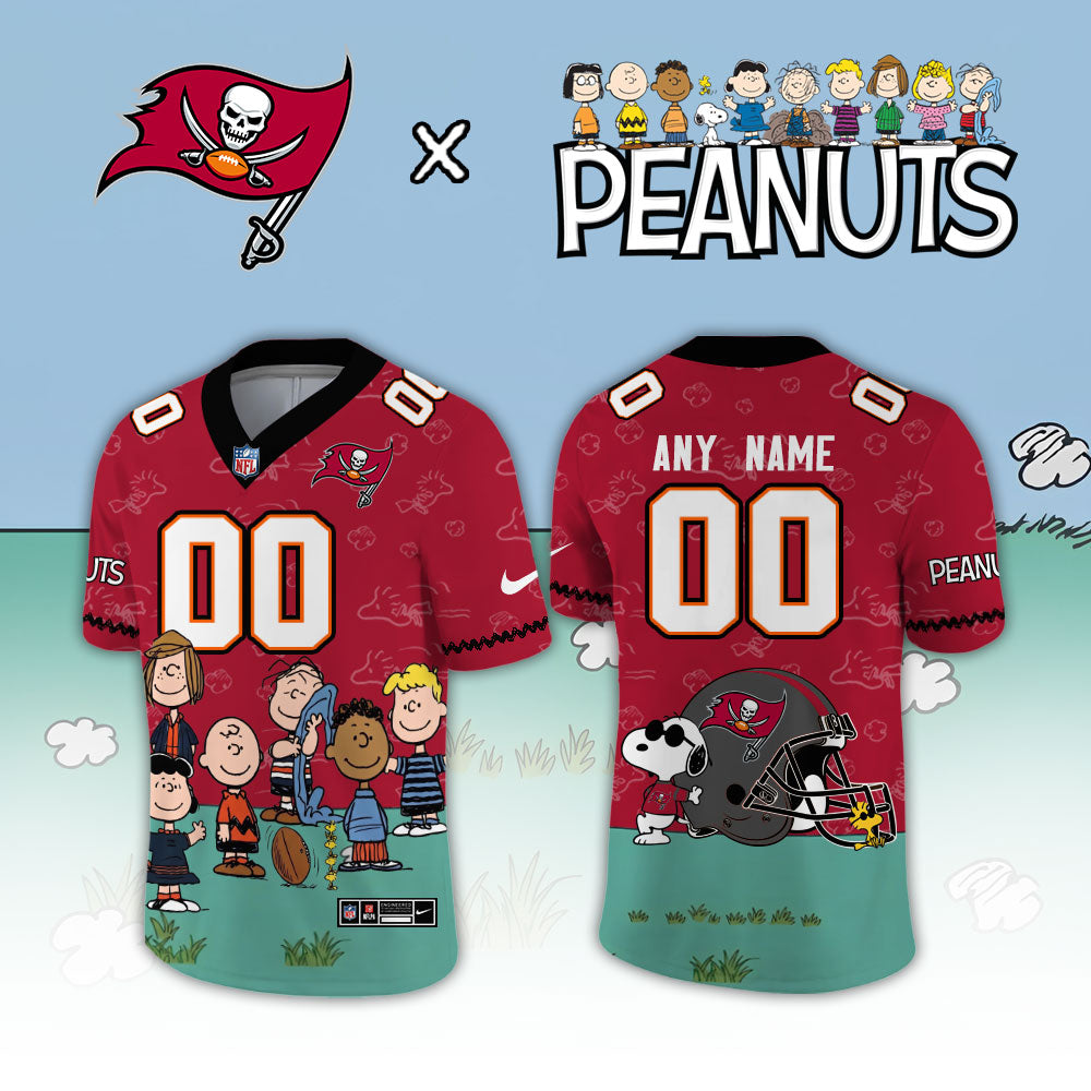 Limited Edition Tampa Bay Buccaneers x Peanuts Snoopy 2026 Football Jersey