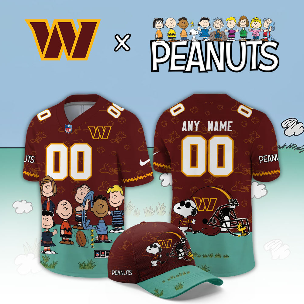 Limited Edition Washington Commanders x Peanuts Snoopy 2026 Football Jersey