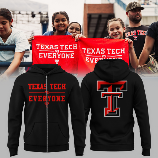 Texas Tech Special "Texas Tech Vs Everyone" Limited Edition Zip Hoodie | GB16
