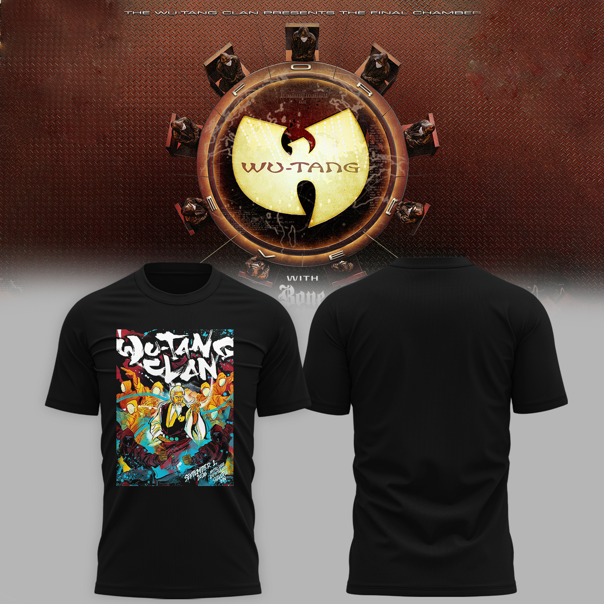 Wu-Tang Clan "The Final Chamber" Concert Poster Graphic Tshirt | YY92