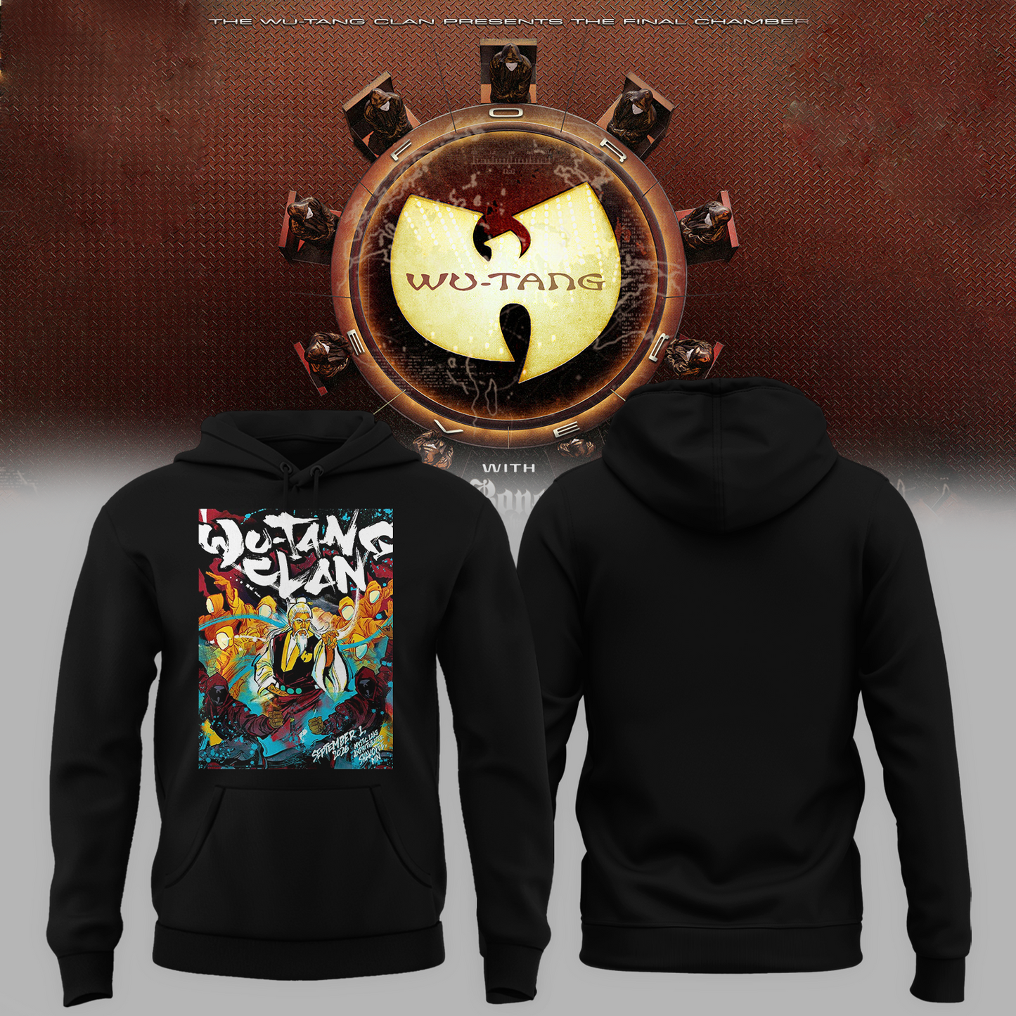Wu-Tang Clan "The Final Chamber" Concert Poster Graphic Hoodie | SX56