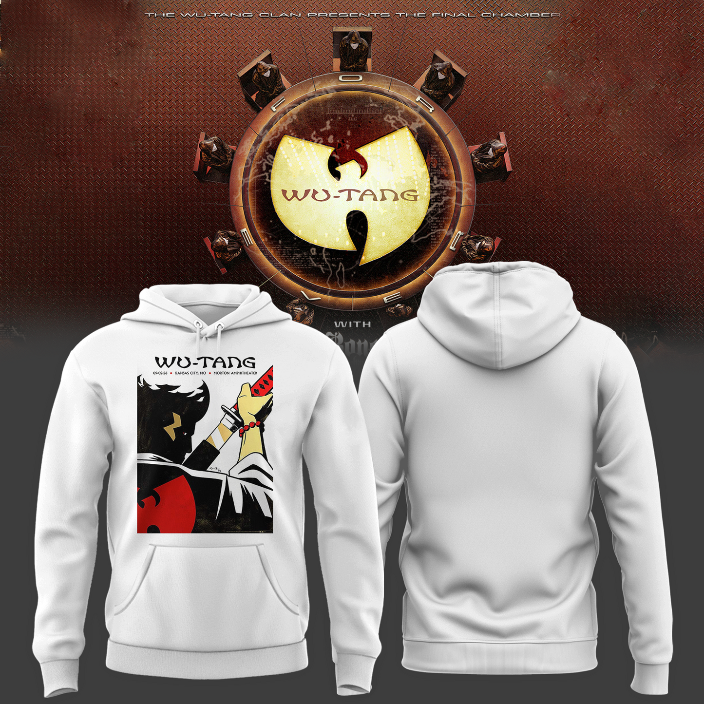 Wu-Tang Clan "The Final Chamber" Concert Poster Graphic Hoodie | FF59