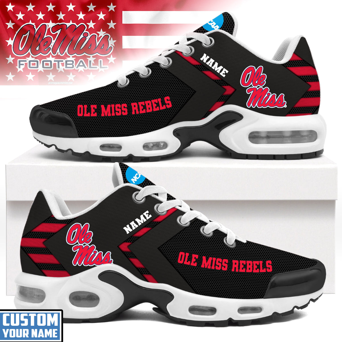 Ole Miss Rebels | Personalized Air Max Shoes Limited Edition