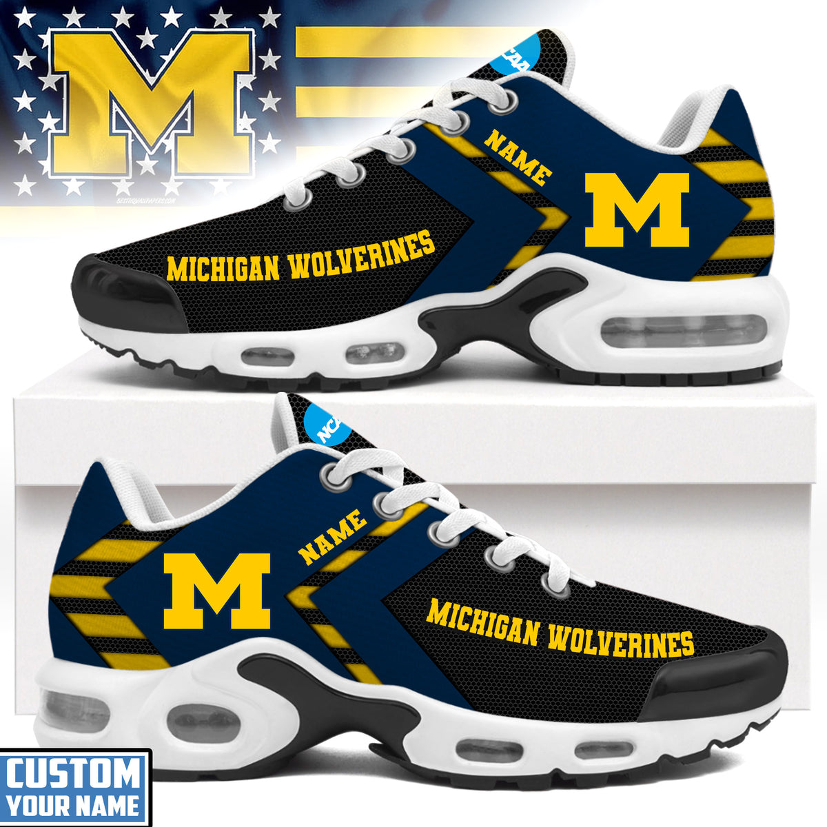 Michigan Wolverines | Personalized Air Max Shoes Limited Edition