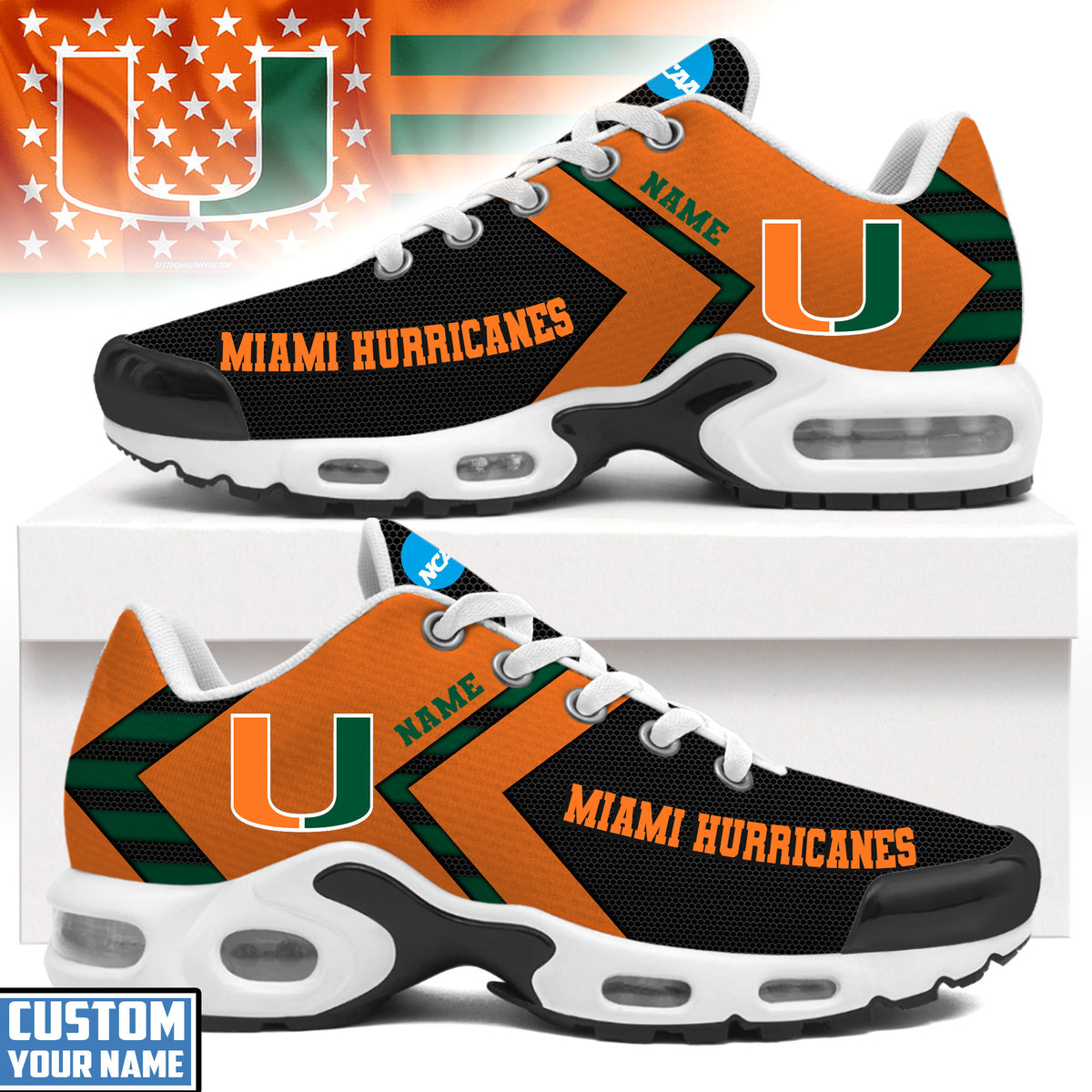 Miami Hurricanes | Personalized Air Max Shoes Limited Edition