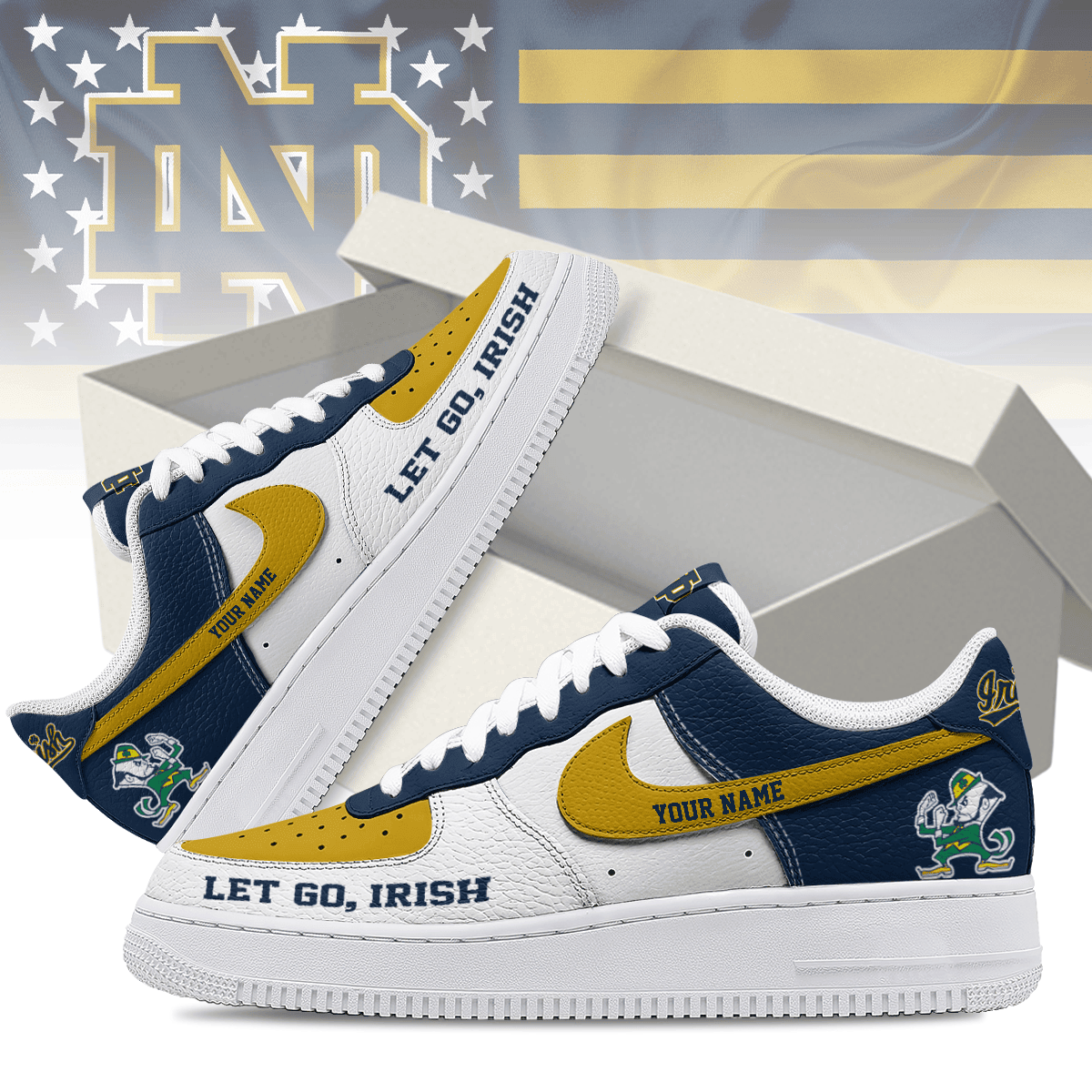 Notre Dame Fighting Irish | Premium AF1 Shoes Limited Edition