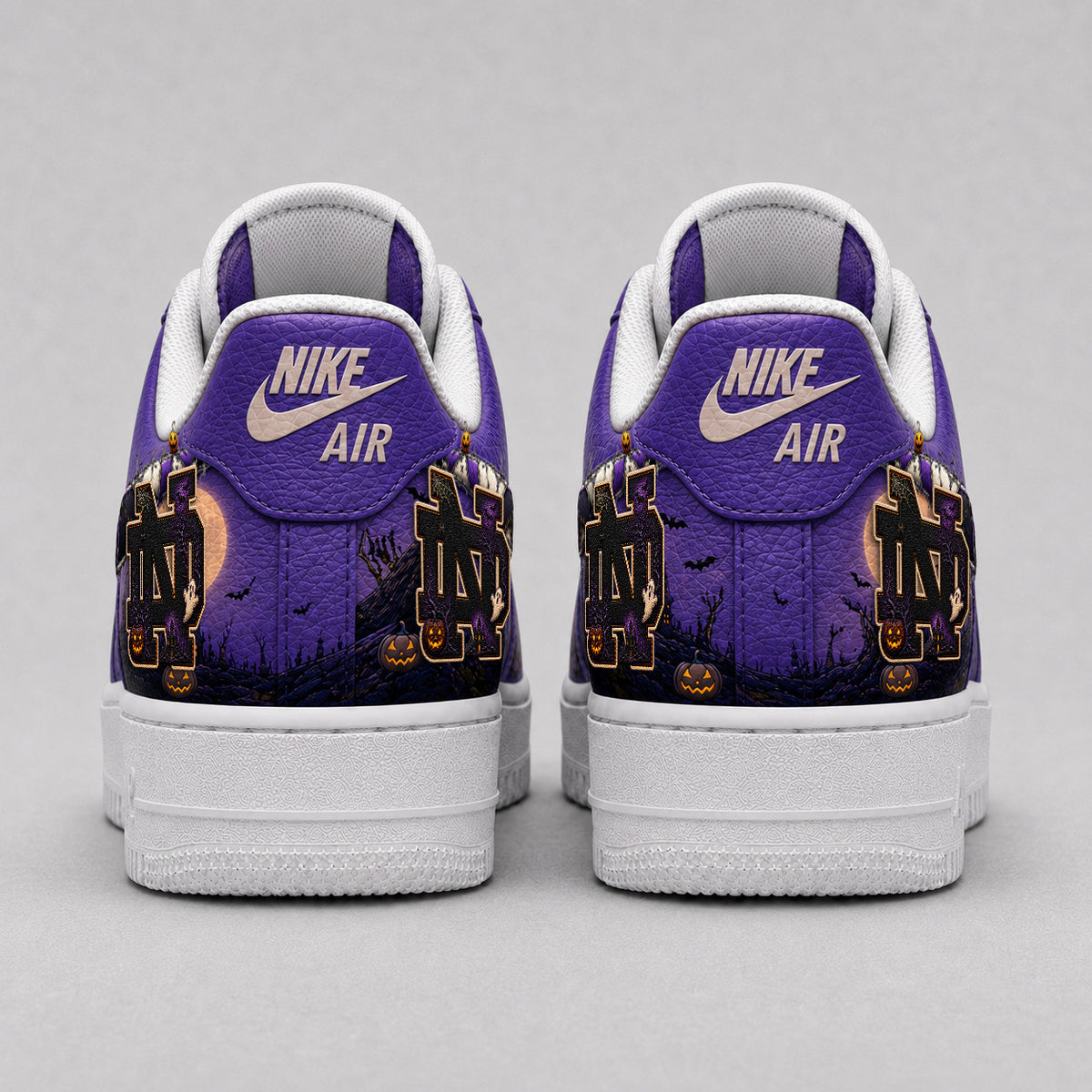 Notre Dame Fighting Irish | Premium NCAA Haunted Moon Halloween Custom Low Top Sneakers