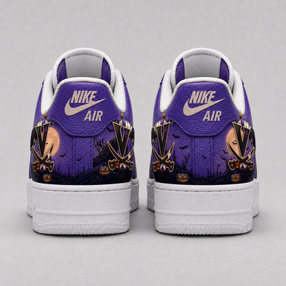 Virginia Cavaliers | Premium NCAA Haunted Moon Halloween Custom Low Top Sneakers