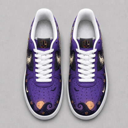 Indiana Hoosiers | Premium NCAA Haunted Moon Halloween Custom Low Top Sneakers