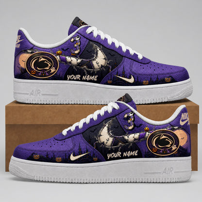 Penn State Nittany Lions | Premium NCAA Haunted Moon Halloween Custom Low Top Sneakers