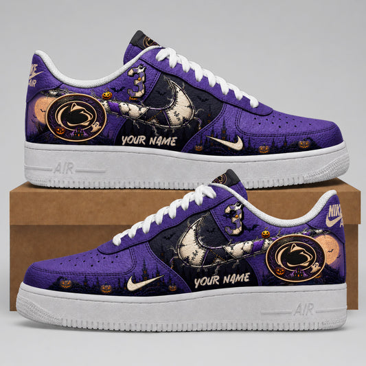 Penn State Nittany Lions | Premium NCAA Haunted Moon Halloween Custom Low Top Sneakers
