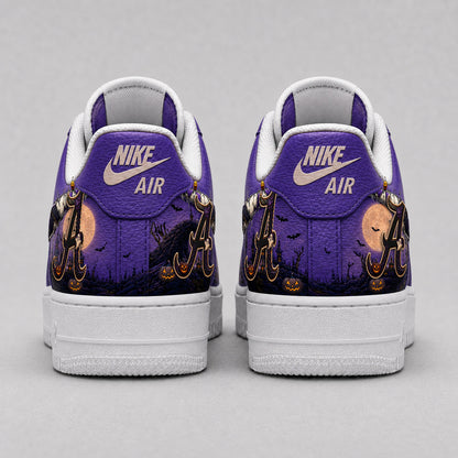 Alabama Crimson Tide | Premium NCAA Haunted Moon Halloween Custom Low Top Sneakers