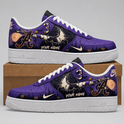 Alabama Crimson Tide | Premium NCAA Haunted Moon Halloween Custom Low Top Sneakers