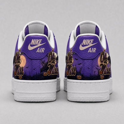 Ole Miss Rebels | Premium NCAA Haunted Moon Halloween Custom Low Top Sneakers