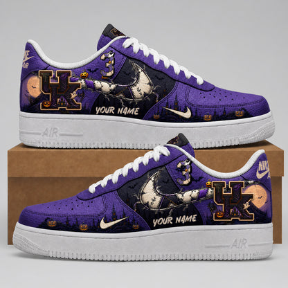 Kentucky Wildcats | Premium NCAA Haunted Moon Halloween Custom Low Top Sneakers