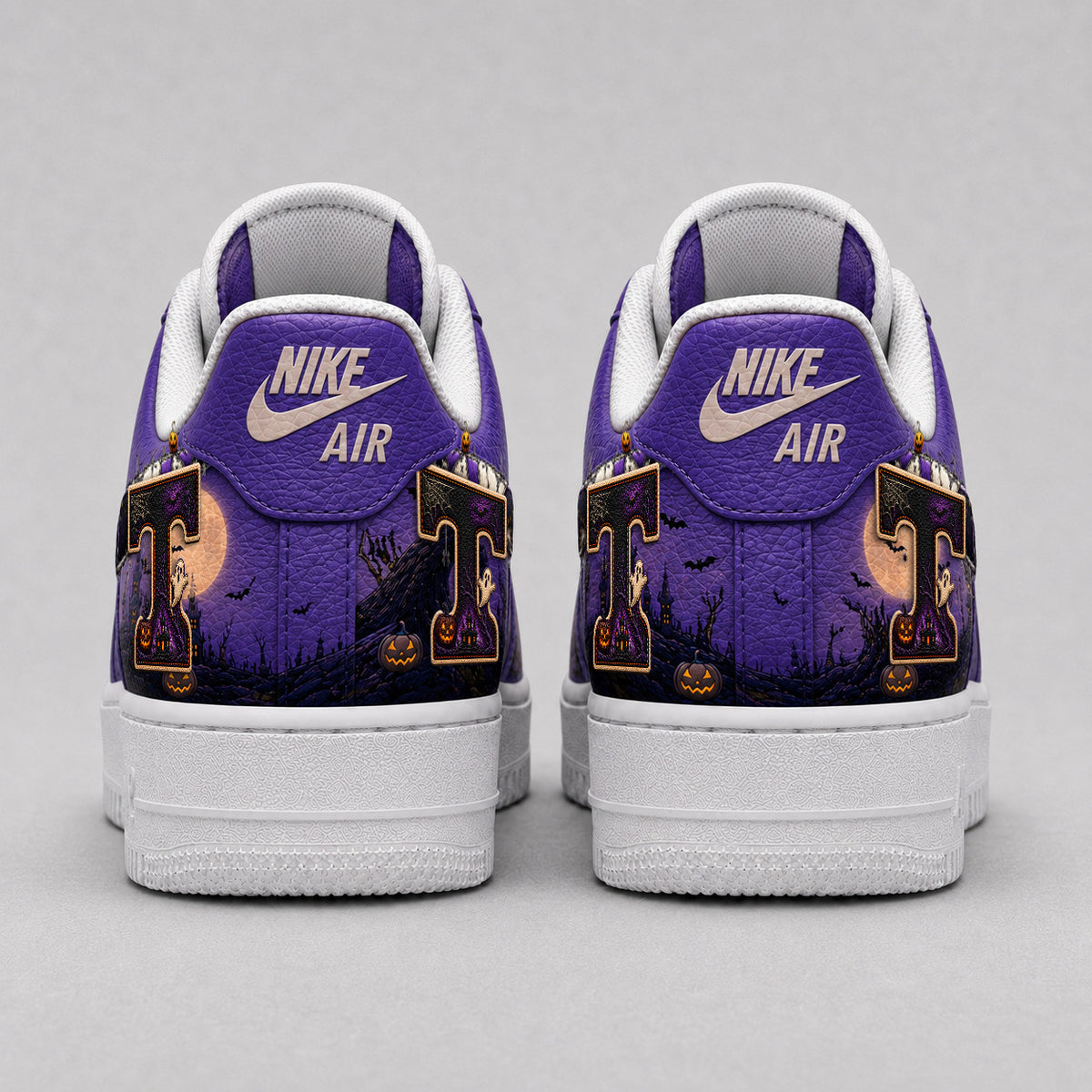 Tennessee Volunteers | Premium NCAA Haunted Moon Halloween Custom Low Top Sneakers