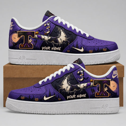 Tennessee Volunteers | Premium NCAA Haunted Moon Halloween Custom Low Top Sneakers