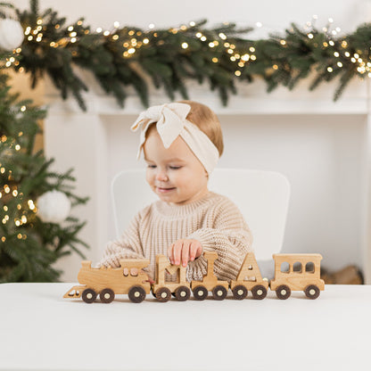 Bestseller! Train Name With Magnets. Engine & Wagon Included. Wooden Toys For Toddlers. Personalized Birthday Gift. Fidget Toys For Kids.