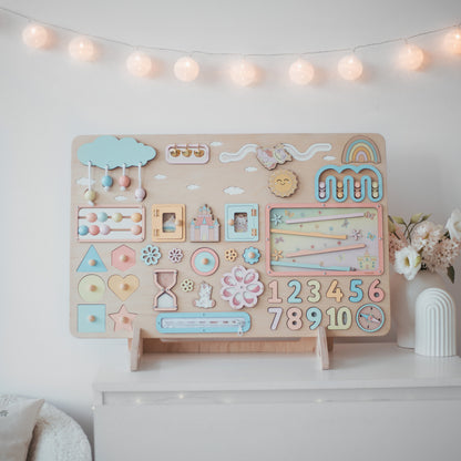 Personalized Large Busy Board - Woodland Playroom Activity Board