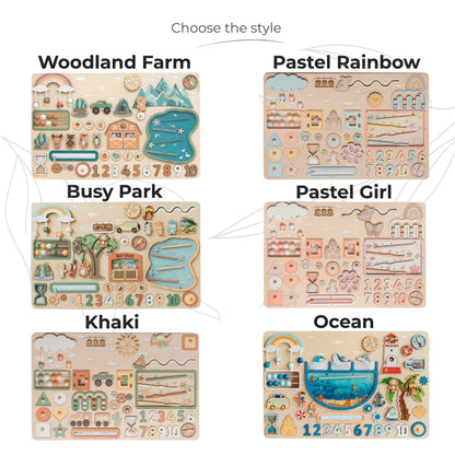 Large Busy Board Personalized Busy Board, Wooden Busy Board