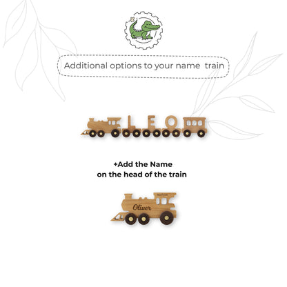 Personalized Train Name With Magnets Christmas Gift Toddler Wooden Toy Birthday Boy Baby Shower Baptism Gift Newborn Keepsake Gift Christmas
