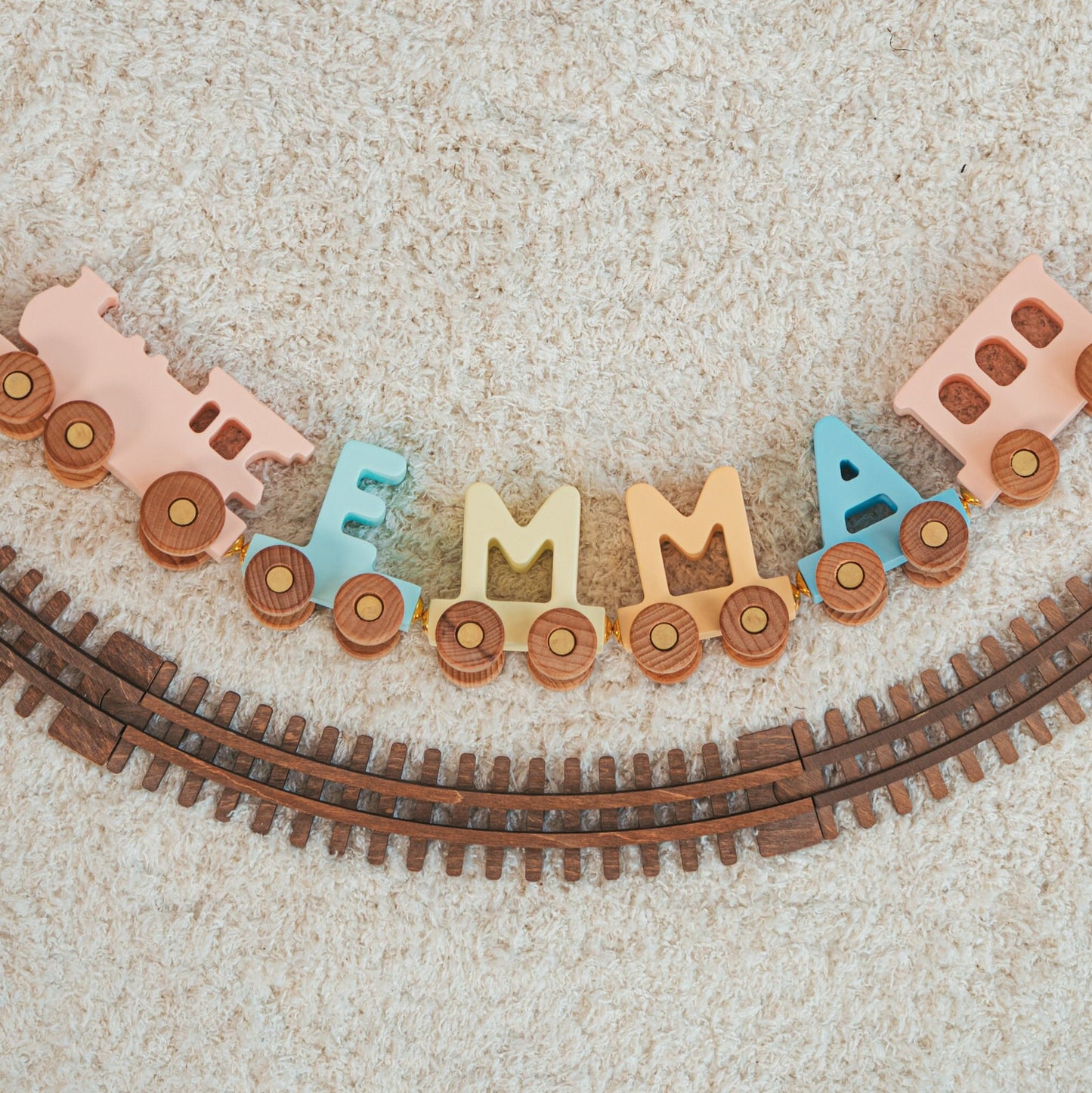 Personalized Trains For Kids Wagon Letter Train With Magnets Baptism Baby Gift Toys For Toddlers Custom Birthday Gift Nursery Name Sign