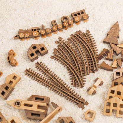 Custom Name Magnetic Train Set Wooden Alphabet Train Toys for Boys Personalized Christening Birthday Gifts Handmade Toys Baby Nursery Decor