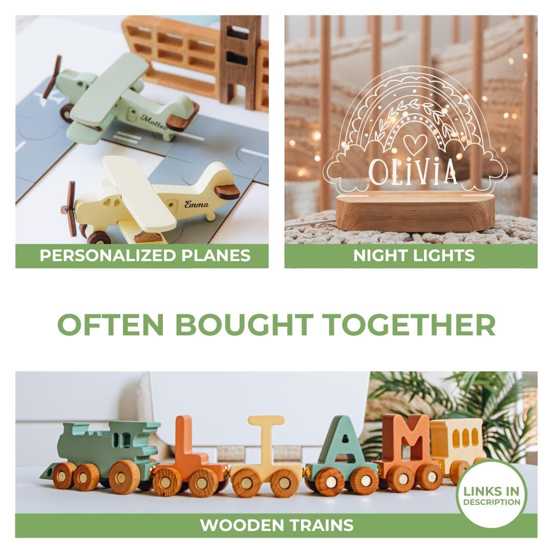 Handmade Wooden Step Stool For Toddlers. Personalized Easter Gift For Grandson. Christening Gift. Nursery Room Decor.