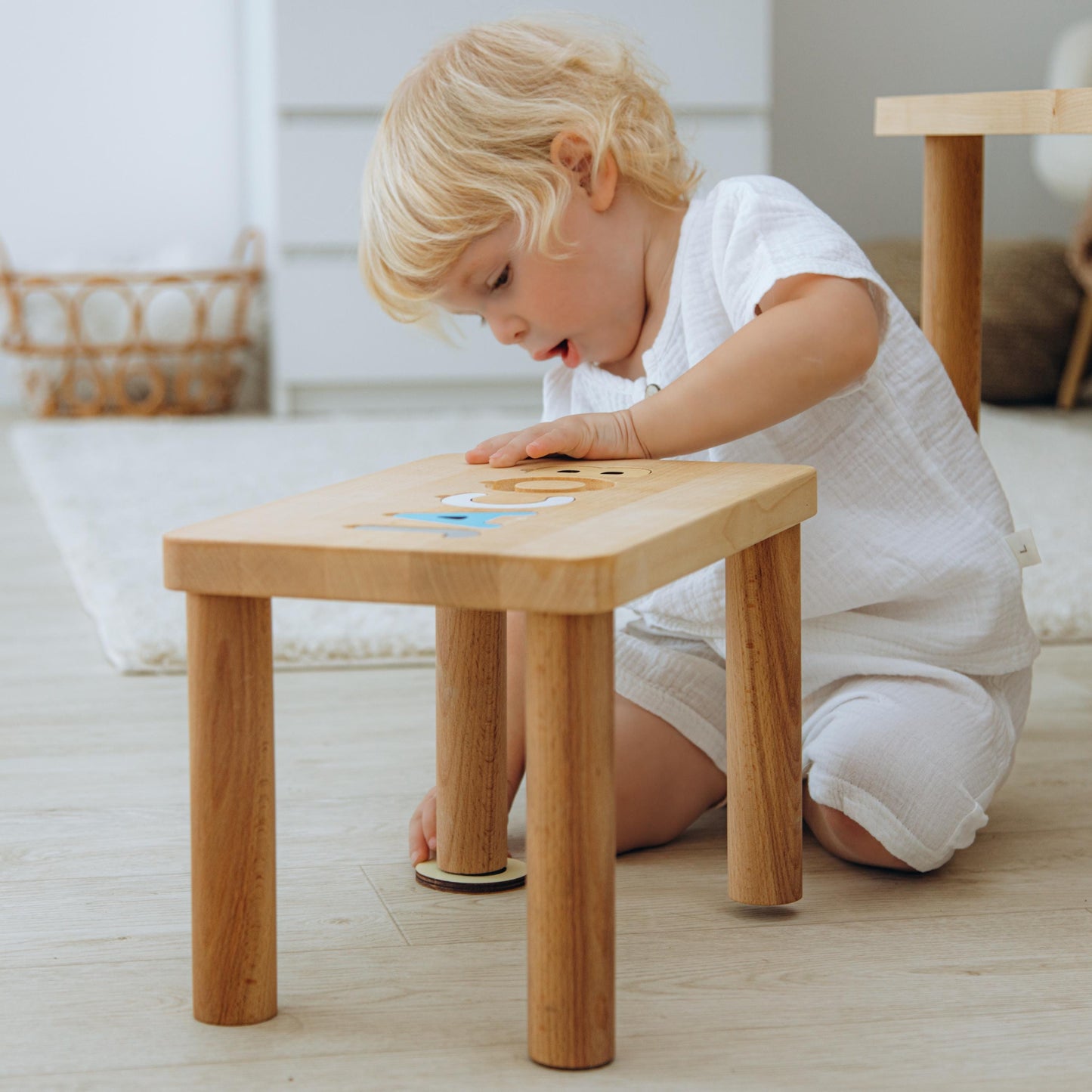 Name Puzzle Step Stool for Toddlers