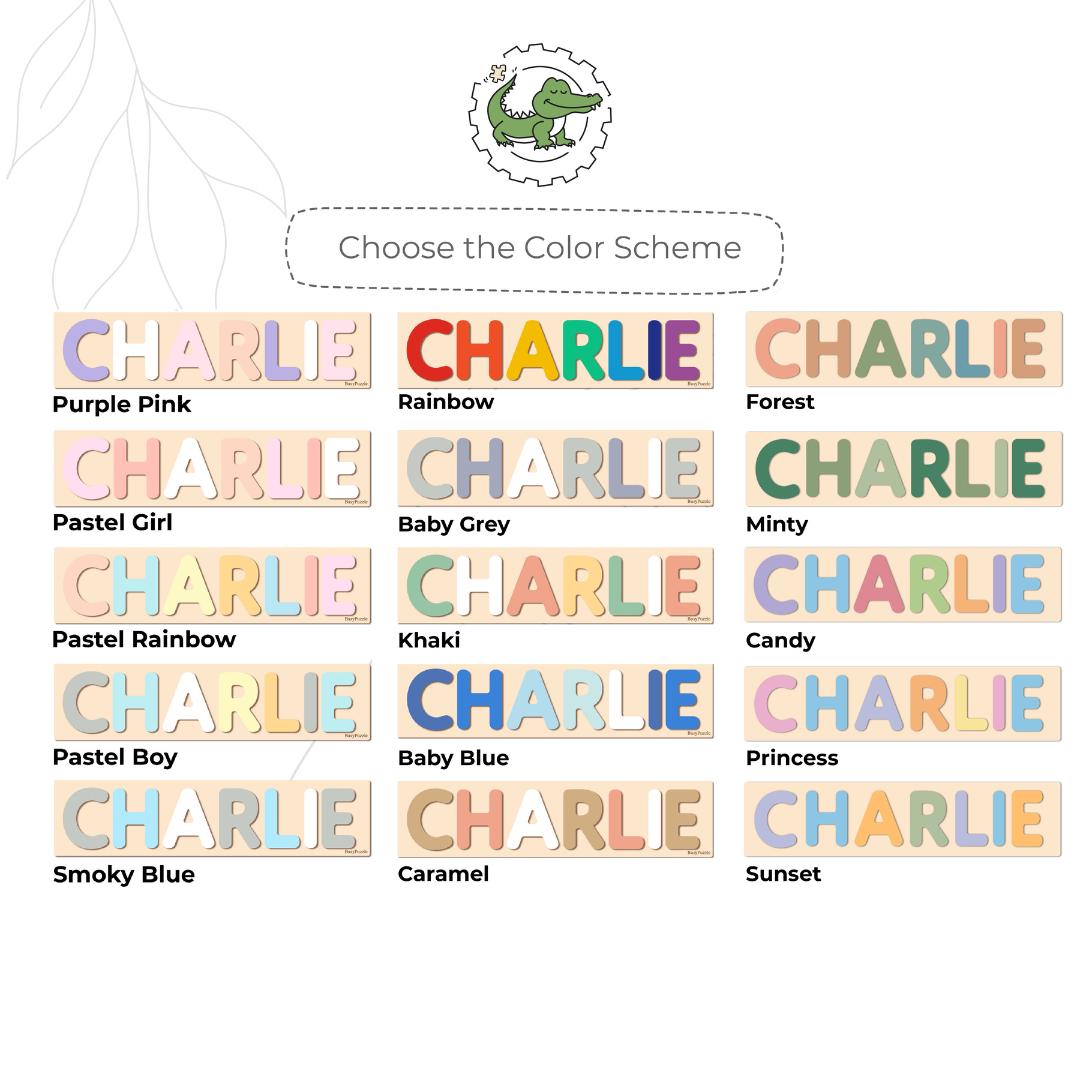 Name Puzzle Step Stool for Toddlers