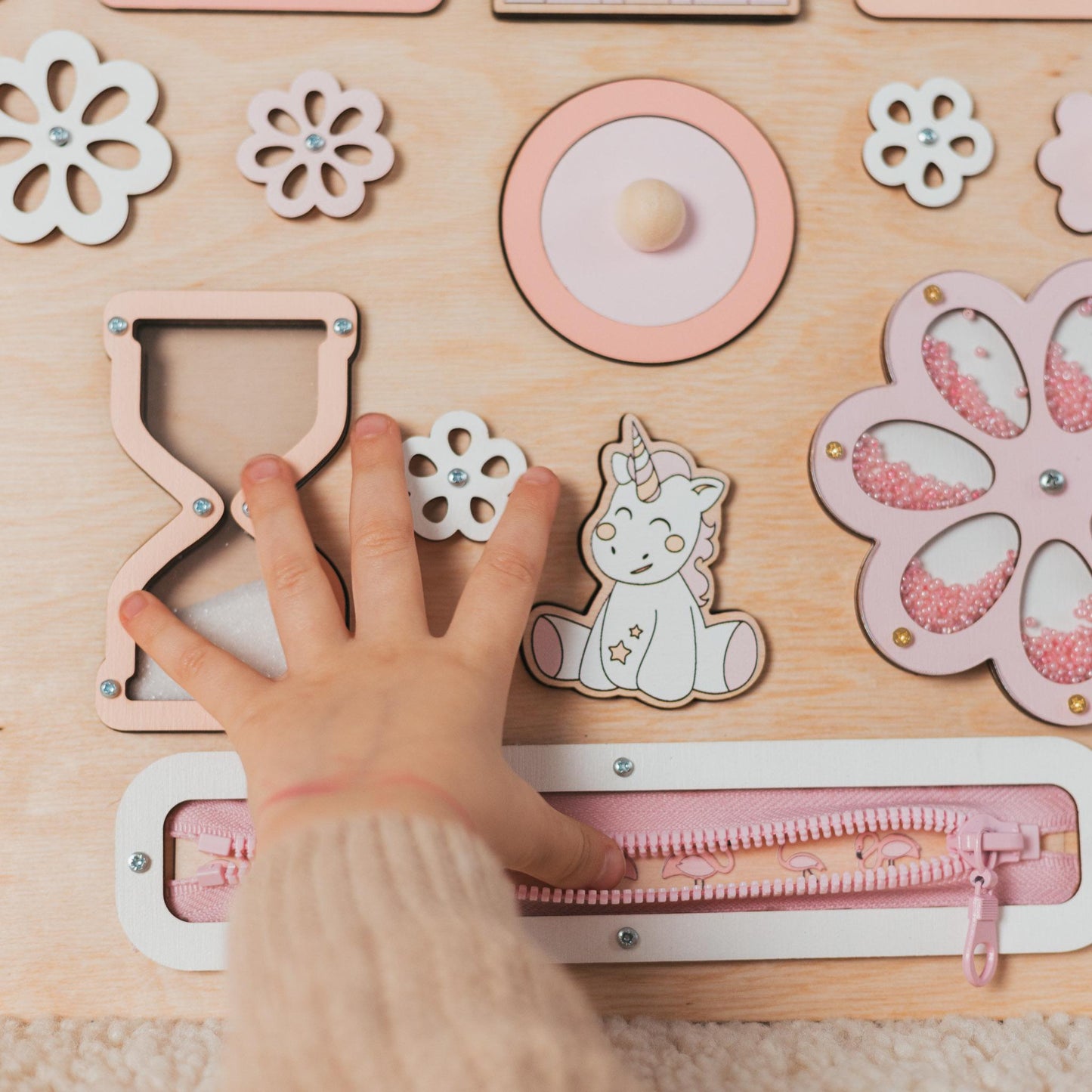 Pink Maxi Busy Board For Baby Girl