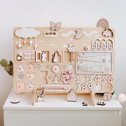 Pink Maxi Busy Board For Baby Girl