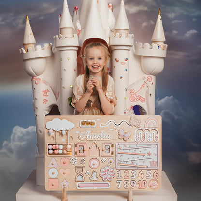 Pink Maxi Busy Board For Baby Girl
