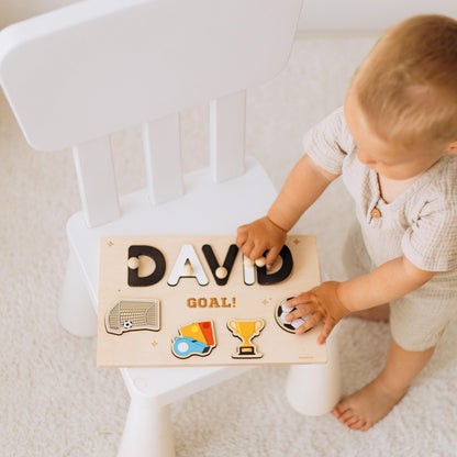 Basketball Name Puzzle For Son One Year Old Gift Personalized Sport Nursery Decor Basketball Baby Shower Gift Rookie Of The Year Name Sign