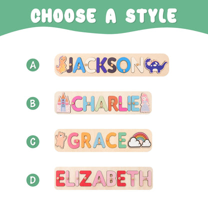 Custom Baby Name Puzzle, Personalized Kids Busy Board, Baby Room Decoration, 1st Christmas Gift for Kids, New Baby Gift, 1st Birthday Gift