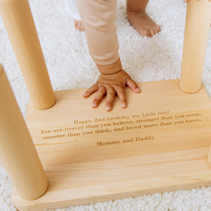 Personalized Farm Name Puzzle Step Stool Montessori Helper Kids Easter Gift