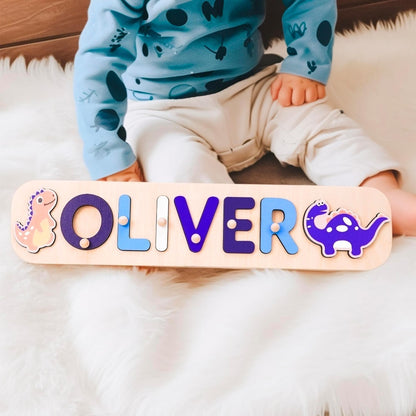 Custom Baby Girl Name Puzzle, Personalized Kids Busy Board, Christmas Gift for Kids, Baby Shower Gift, 1st Birthday Gift, Granddaughter gift